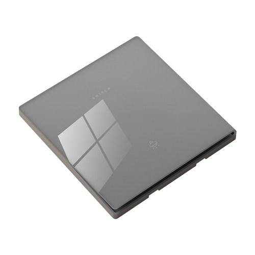 国际电工超薄灰色开关插座面板86型家用墙上钢化玻璃一开单控五孔