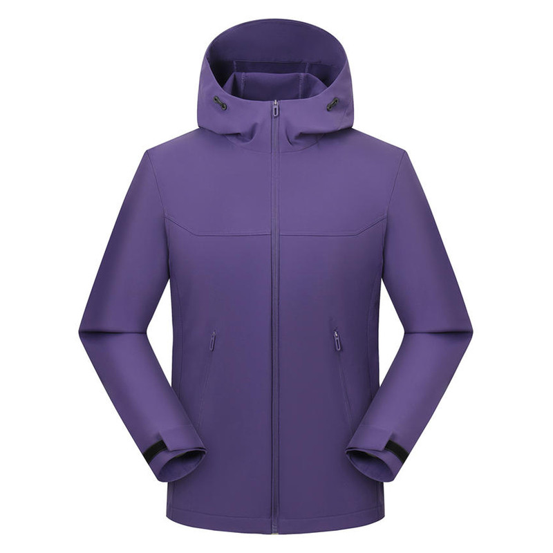 软壳冲锋衣定制工作服印logo秋冬连帽一体加绒外套企业团队员工装