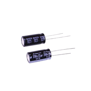 Rubycon进口铝电解电容250v22uf 10*20 红宝石CFX高频长寿命 包邮