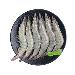 东方甄选盐田白对虾白虾大虾鲜活速冻海鲜生鲜冻虾烧烤食材年货