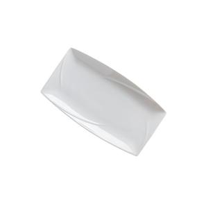 创意纯白陶瓷盘子菜盘鱼盘碟子长方盘平盘酒店餐具面包甜品寿司盘