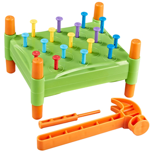 敲钉子蒙氏早教益智玩具儿童全脑专注力锻炼手指精细动作训练教具