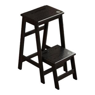 实木梯凳家用小梯子多功能创意穿鞋凳厨房客厅两用登高阶梯凳高登