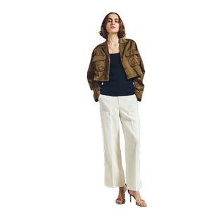 GRACE CONTINENTAL 时尚休闲风格日系气质短款上衣外套女日系轻奢