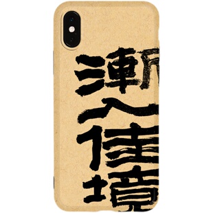 渐入佳境书法原创设计艺术手机壳文创适用苹果16iphone13华为mate60手写