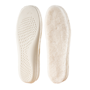 足力健真纯羊毛乳胶保暖鞋垫女新款冬季加绒加厚男士东北毛绒防寒