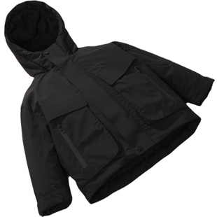 雅鹿儿童冲锋衣羽绒服男童女童宝宝2025新款冬季大童冬装加厚外套