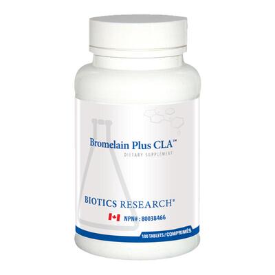现货 加拿大 Biotics Research Bromelain Plus CLA 菠萝蛋白酶