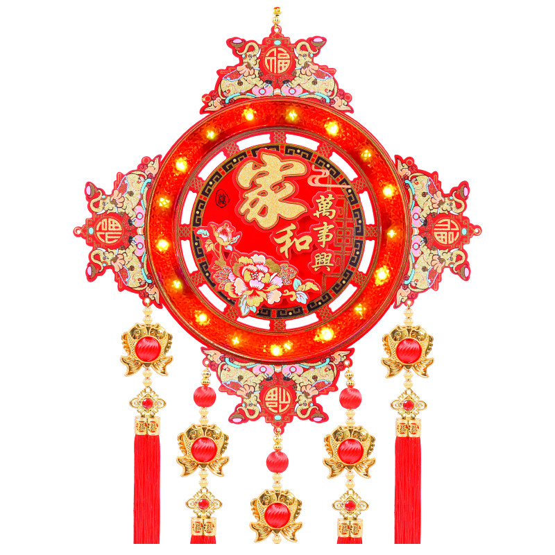 高颜值发光福字挂件新年挂饰