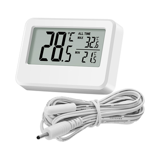 精准冰箱温度计电子数显高精度阴凉柜水温探头冷藏库冰柜冷冻医用