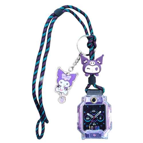 适用华为儿童电话手表表带5X/5Xpro卡通挂脖套挂绳4X/4Pro/3X/3Pro/3S透明保护壳加粗尼龙挂绳表带配件钢化膜