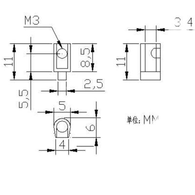 新遥控触摸开关接线铜柱配M3螺丝11mm高长方形脚接线端子1000个u.