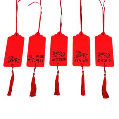 2026马年新年春节日心愿卡片悬挂吊卡许愿卡祝福卡祈愿活动装饰卡