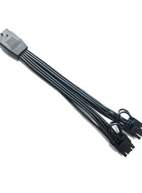 12VHPWR母转双头6+2公显卡12+4Pin ATX3.0 PCIE5.0 16P转8P转接线