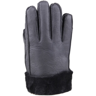 皮毛一体冬季加绒防风摩托车手套