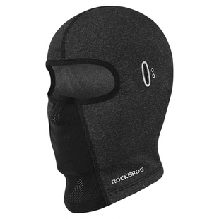 洛克兄弟保暖摩托车头套抓绒全脸面罩秋冬季头盔内衬骑行围脖男女