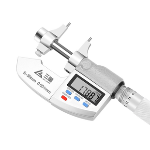 日本三量数显内测千分尺5-30mm精度0.003内孔径测量尺电子数显尺