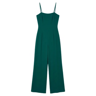 Strap wrapped chest zipper jumpsuit吊带裹胸拉链连体裤