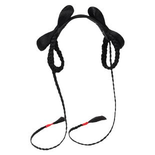 儿童汉服假发头饰女童古装一体式垫发包辫子发髻古风发箍造型发饰