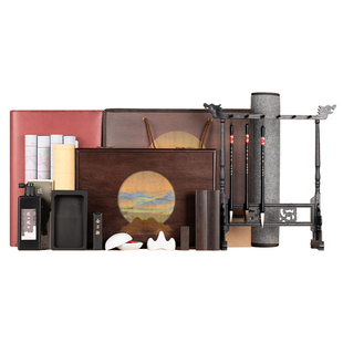 善琏湖笔千峰翠影文房四宝套装毛笔初学者专用书法全套入门工具笔墨纸砚宣纸墨汁镇纸砚台墨条笔挂摆件礼盒