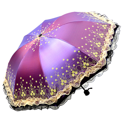 女士雨伞蕾丝花边伞防晒两用礼物