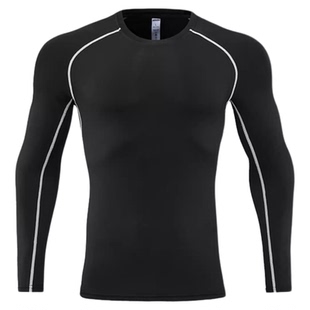 儿童篮球训练服秋冬紧身衣运动快干打底套装足球羽毛球保暖训练服