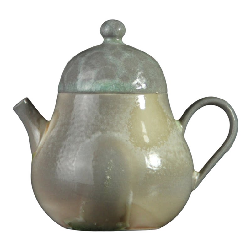 饮趣堂景德镇柴烧梨形茶壶150ml