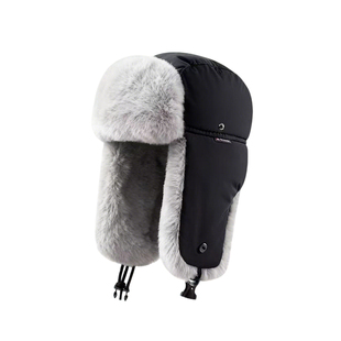 大头围加绒雷锋帽男冬季骑车加厚护耳防寒飞行帽东北滑雪保暖棉帽