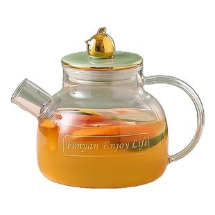 北欧轻奢冷水壶耐高温玻璃凉水壶家用煮茶装白开水大容量耐热水壶