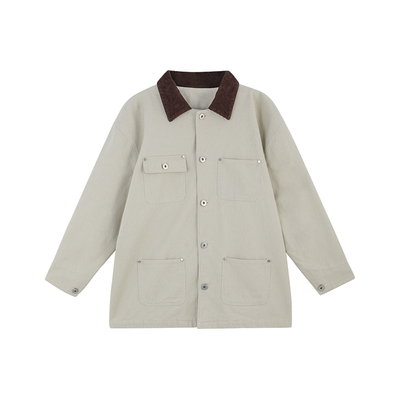 巴恩风女童外套秋冬亲子工装风衣