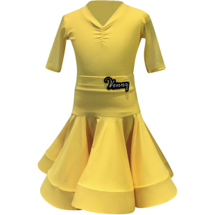 venny薇妮拉丁舞比赛服女儿童少儿分体表演标准规定服装新款舞裙