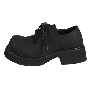 cleanfit德比鞋男款大头高级感英伦休闲皮鞋厚底增高冬季百搭鞋子