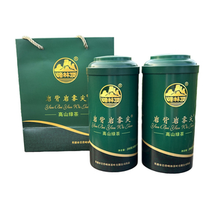 英德岩背岩雾尖绿茶新货炒青茶叶正宗峰林顶200g罐装高档送礼特产