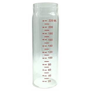 爱因美双层玻璃奶瓶防摔内胆玻璃盖子手柄奶嘴120ml180ml220ML