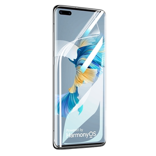 适用华为mate40Pro手机膜mate40钢化水凝膜mete40e曲面屏met40epro+软膜m40保护por美特rs保时捷mt屏幕的贴膜