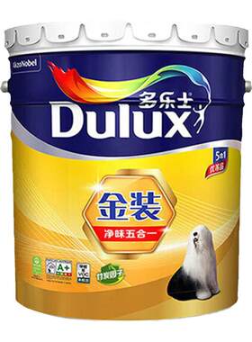多乐士金装净味五合一内墙涂料乳胶漆内墙漆面漆油漆防霉抗碱油漆