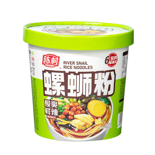 陈村螺蛳粉6杯*120g速食整箱广东米粉非油炸方便粉丝冲泡面酸辣粉
