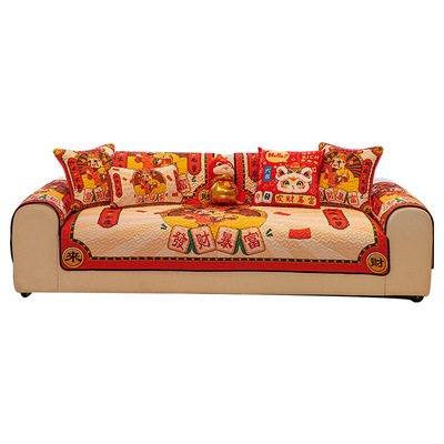 收藏加购优先发货国潮喜庆沙发垫