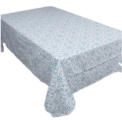 花桌布出口欧美全棉防水圆形