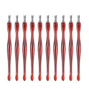 美甲死皮叉 V型不锈钢去角质死皮铲死皮推修指甲护理套装