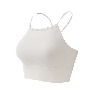 瑜伽吊带背心带胸垫挂脖运动内衣