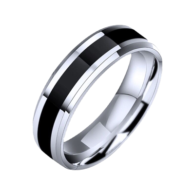 钛钢素圈戒指男士食指自律指环女