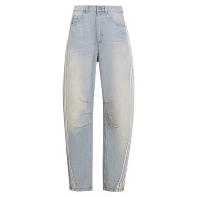 阿迪达斯女夏季新款条纹休闲长裤