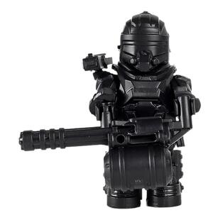 地铁动力机甲适用逃生动力大刀和平精英积木小人仔外骨骼模型玩具