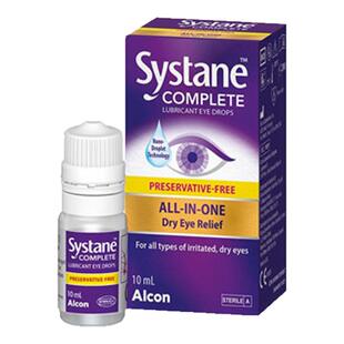 思然Systane Complete眼药水紫色纳米渗透无防腐剂干眼症油性滋润