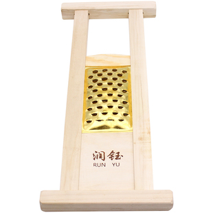 木质不锈钢擦尖床山西面食工具黄铜扁孔擦尖不烂子擦洋芋擦面神器