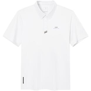 特步商务POLO衫男2026年夏季新款爸爸短袖翻领T恤男974229020095