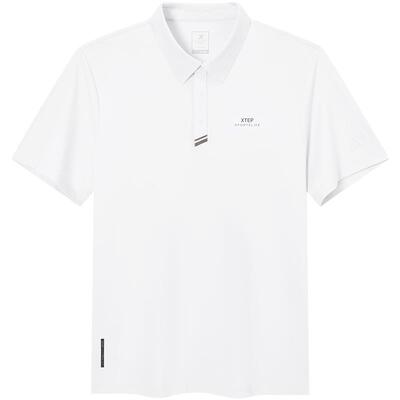 特步商务POLO衫男2026年夏季新款爸爸短袖翻领T恤男974229020095