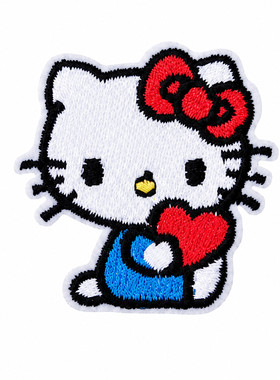 Hellokitty刺绣自粘免缝布贴