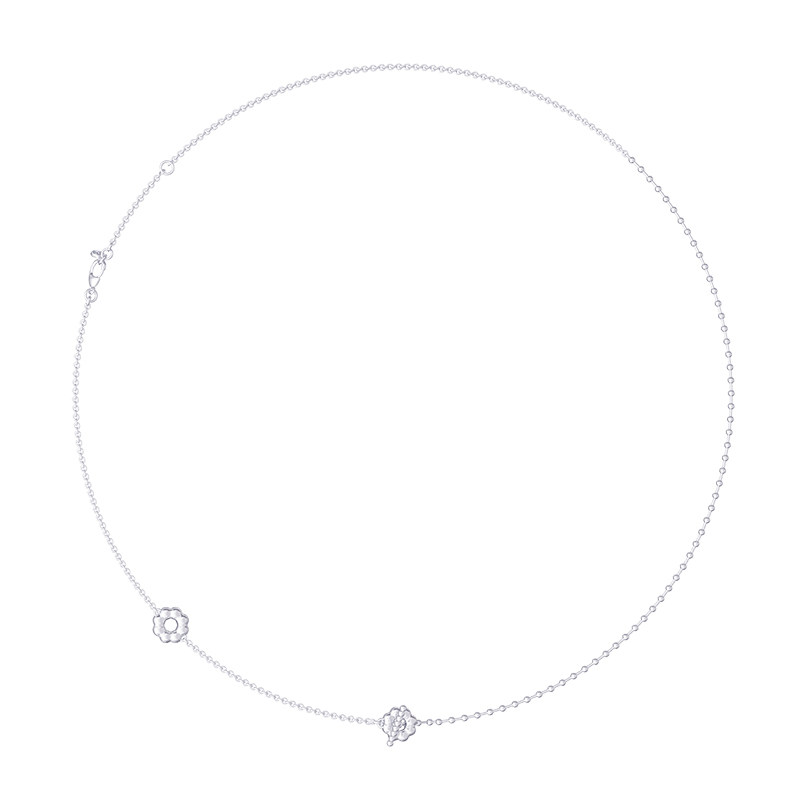 Mistova设计师款新款好看的简约百搭引力项链锁骨链Y字链毛衣链